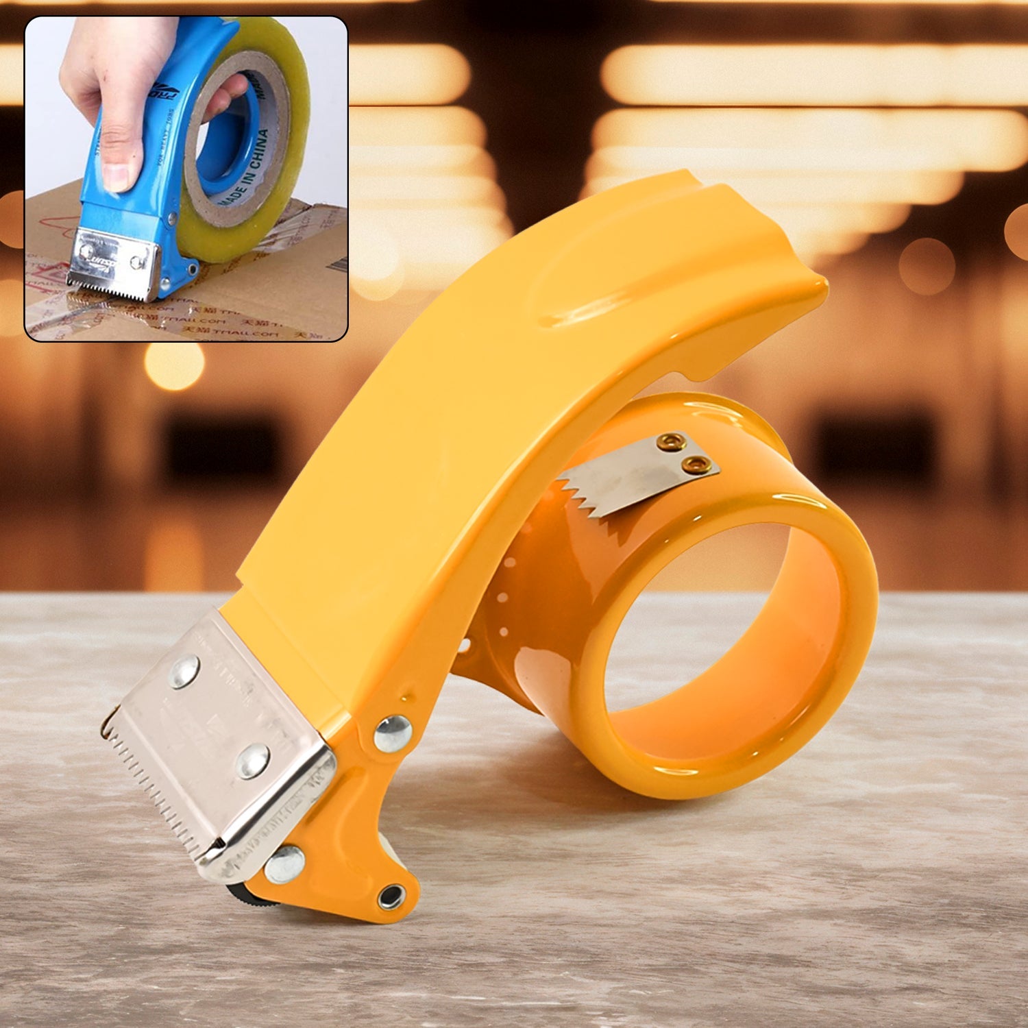 Metal Packing Tape Dispenser Cutter for Home Office use, Tape Dispenser for Stationary, Tape Cutter Packaging Tape Metal Packing Tape Dispenser Cutter for Home Office use, Tape Dispenser for Stationary, Tape Cutter Packaging Tape